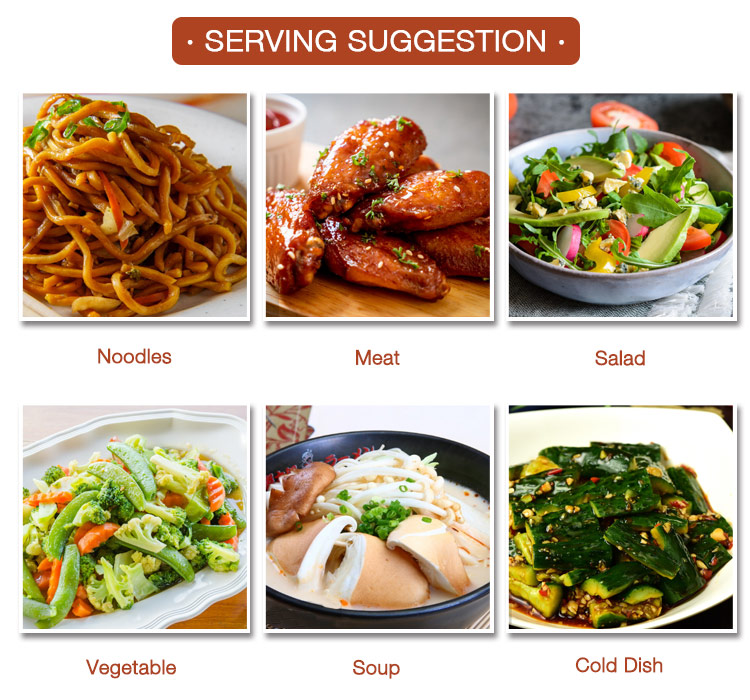 Serving Suggestion - Sesame Oil Serveer suggestie - Sesamolie