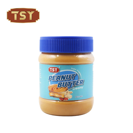 Hot Sale 340G gebottelde natuurlijke pindakaas voor sandwichkoekjes