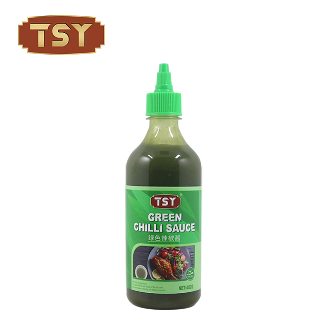 150 ml Chinese productie halal hete peper groene chilisaus
