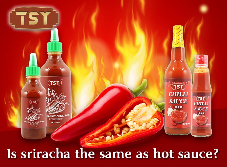 Is sriracha hetzelfde als hete saus