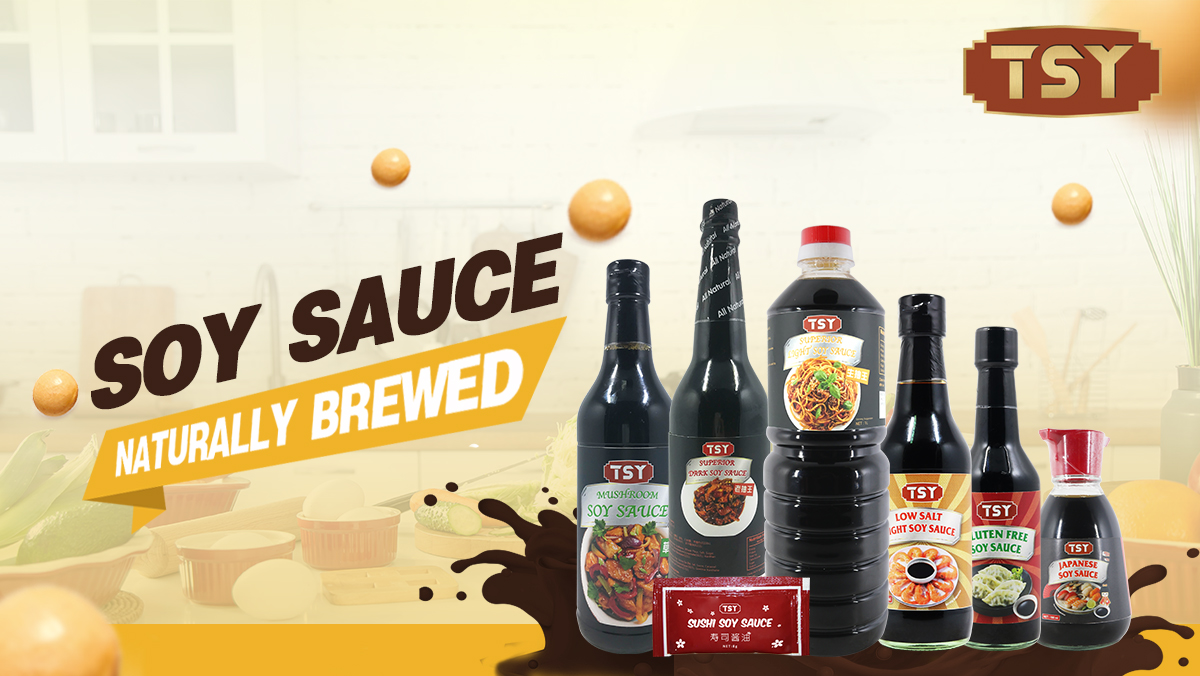 verschillende soorten sojasaus