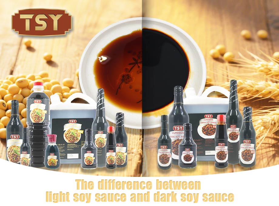 Het verschil tussen lichte sojasaus en donkere sojasaus