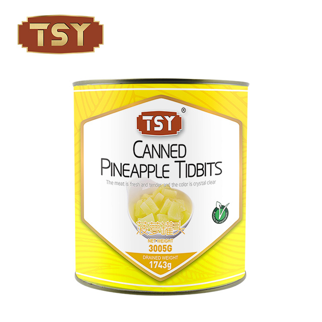 567G Chinese top-rating fabrikanten ingeblikte ananas-weetjes voor wereldwijde distributie