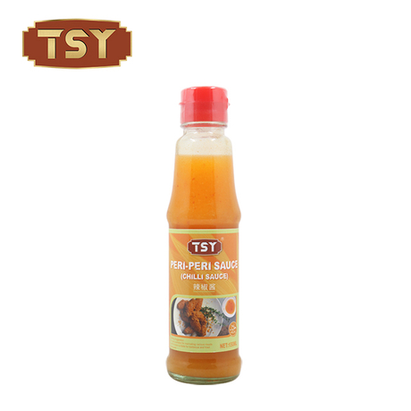 150 ml glazen fles gele chili peri peri hete saus